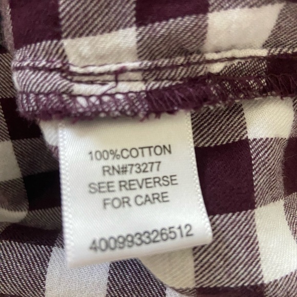 Croft & Barrow Flannel Shirt Cabincore, Normcore, Gorpcore, Coastal Cowgirl - Picture 4 of 9